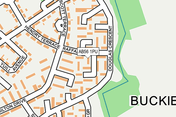 AB56 1PU map - OS OpenMap – Local (Ordnance Survey) AB56 1PU map - OS OpenMap – Local (Ordnance Survey)