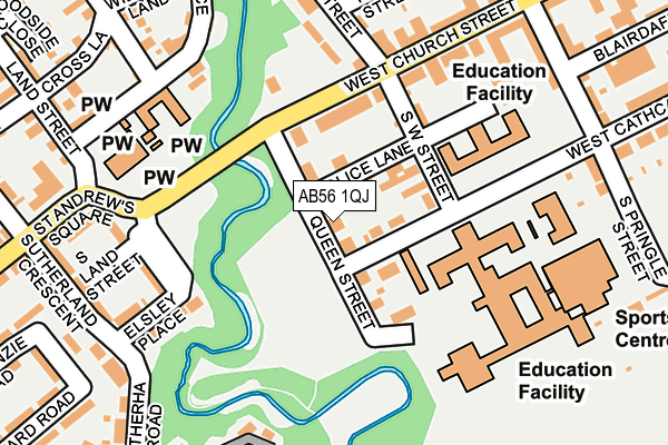 AB56 1QJ map - OS OpenMap – Local (Ordnance Survey) AB56 1QJ map - OS OpenMap – Local (Ordnance Survey)
