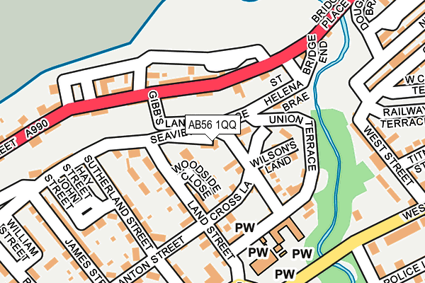 AB56 1QQ map - OS OpenMap – Local (Ordnance Survey) AB56 1QQ map - OS OpenMap – Local (Ordnance Survey)
