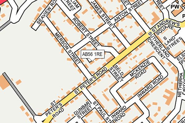 AB56 1RE map - OS OpenMap – Local (Ordnance Survey) AB56 1RE map - OS OpenMap – Local (Ordnance Survey)
