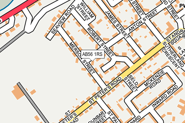 AB56 1RS map - OS OpenMap – Local (Ordnance Survey) AB56 1RS map - OS OpenMap – Local (Ordnance Survey)