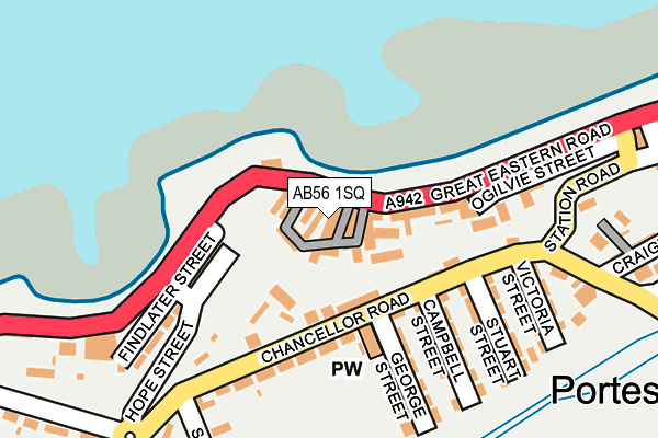 AB56 1SQ map - OS OpenMap – Local (Ordnance Survey) AB56 1SQ map - OS OpenMap – Local (Ordnance Survey)