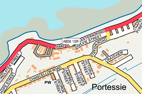AB56 1SR map - OS OpenMap – Local (Ordnance Survey) AB56 1SR map - OS OpenMap – Local (Ordnance Survey)