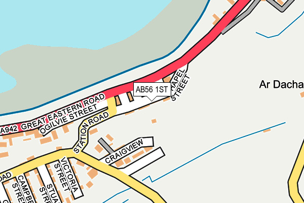 AB56 1ST map - OS OpenMap – Local (Ordnance Survey) AB56 1ST map - OS OpenMap – Local (Ordnance Survey)