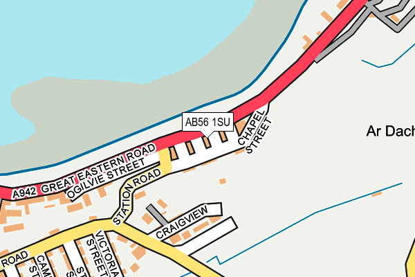 AB56 1SU map - OS OpenMap – Local (Ordnance Survey) AB56 1SU map - OS OpenMap – Local (Ordnance Survey)