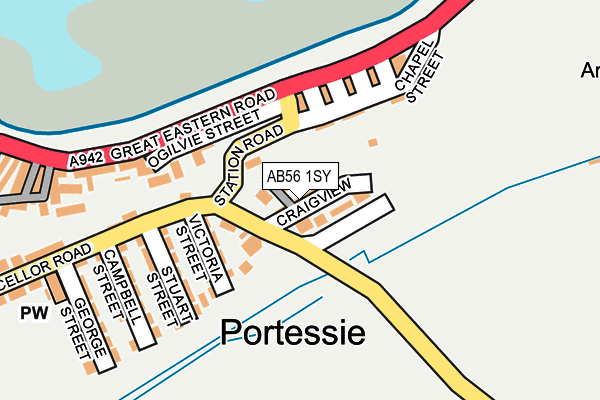 AB56 1SY map - OS OpenMap – Local (Ordnance Survey) AB56 1SY map - OS OpenMap – Local (Ordnance Survey)