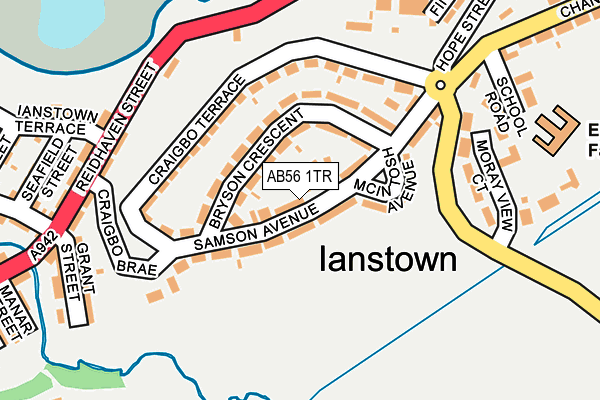 AB56 1TR map - OS OpenMap – Local (Ordnance Survey) AB56 1TR map - OS OpenMap – Local (Ordnance Survey)