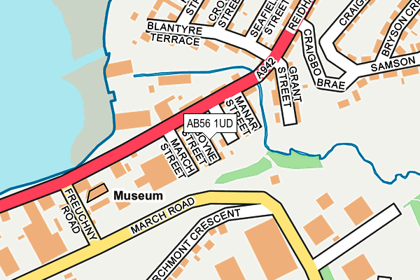 AB56 1UD map - OS OpenMap – Local (Ordnance Survey) AB56 1UD map - OS OpenMap – Local (Ordnance Survey)