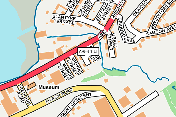 AB56 1UJ map - OS OpenMap – Local (Ordnance Survey) AB56 1UJ map - OS OpenMap – Local (Ordnance Survey)