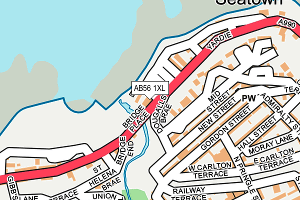 AB56 1XL map - OS OpenMap – Local (Ordnance Survey) AB56 1XL map - OS OpenMap – Local (Ordnance Survey)