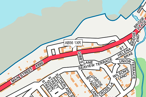 AB56 1XR map - OS OpenMap – Local (Ordnance Survey) AB56 1XR map - OS OpenMap – Local (Ordnance Survey)