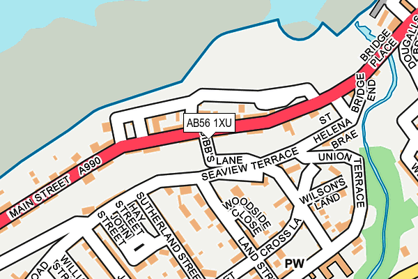AB56 1XU map - OS OpenMap – Local (Ordnance Survey) AB56 1XU map - OS OpenMap – Local (Ordnance Survey)