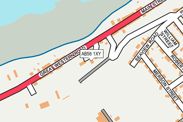AB56 1XY map - OS OpenMap – Local (Ordnance Survey) AB56 1XY map - OS OpenMap – Local (Ordnance Survey)