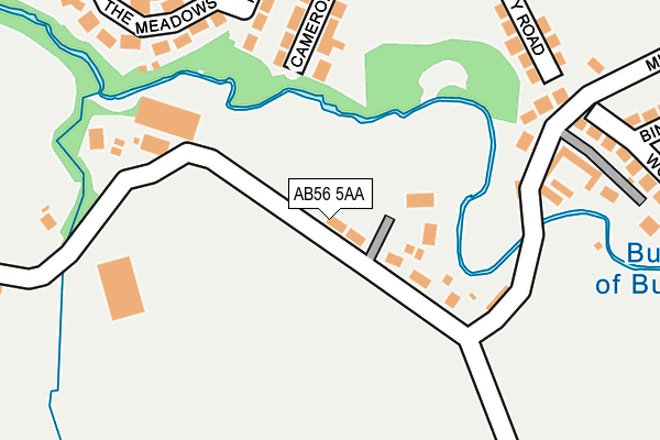 AB56 5AA map - OS OpenMap – Local (Ordnance Survey) AB56 5AA map - OS OpenMap – Local (Ordnance Survey)
