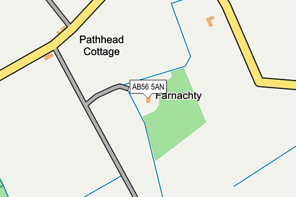 AB56 5AN map - OS OpenMap – Local (Ordnance Survey) AB56 5AN map - OS OpenMap – Local (Ordnance Survey)