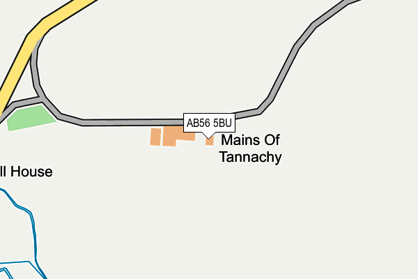 AB56 5BU map - OS OpenMap – Local (Ordnance Survey) AB56 5BU map - OS OpenMap – Local (Ordnance Survey)