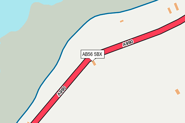 AB56 5BX map - OS OpenMap – Local (Ordnance Survey) AB56 5BX map - OS OpenMap – Local (Ordnance Survey)