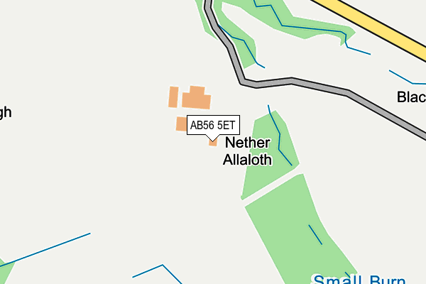 AB56 5ET map - OS OpenMap – Local (Ordnance Survey) AB56 5ET map - OS OpenMap – Local (Ordnance Survey)