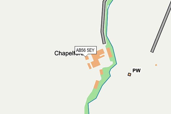 AB56 5EY map - OS OpenMap – Local (Ordnance Survey)