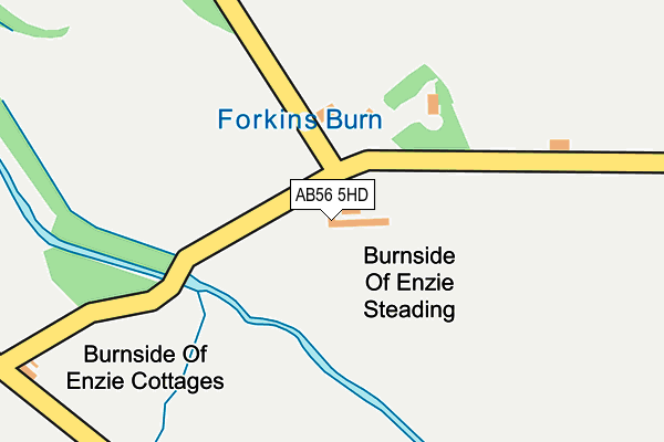 AB56 5HD map - OS OpenMap – Local (Ordnance Survey) AB56 5HD map - OS OpenMap – Local (Ordnance Survey)