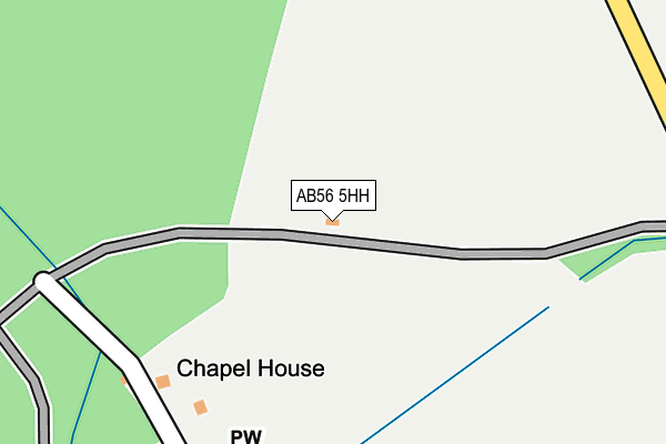 AB56 5HH map - OS OpenMap – Local (Ordnance Survey) AB56 5HH map - OS OpenMap – Local (Ordnance Survey)