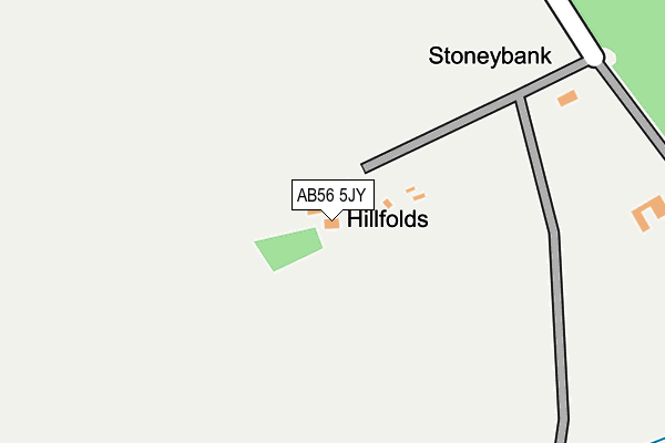 AB56 5JY map - OS OpenMap – Local (Ordnance Survey)