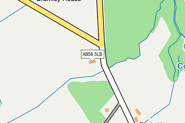 AB56 5LB map - OS OpenMap – Local (Ordnance Survey) AB56 5LB map - OS OpenMap – Local (Ordnance Survey)