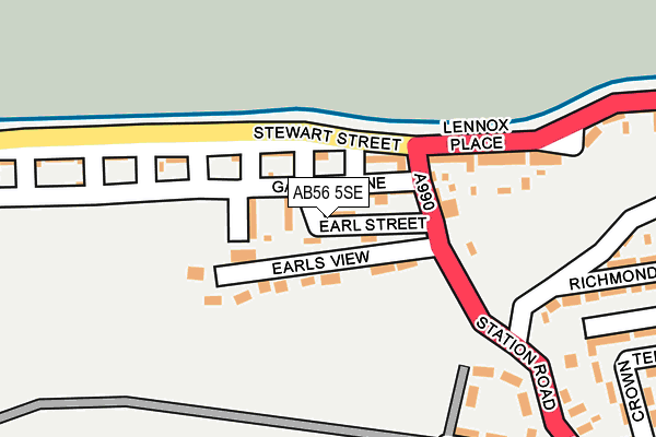 AB56 5SE map - OS OpenMap – Local (Ordnance Survey) AB56 5SE map - OS OpenMap – Local (Ordnance Survey)