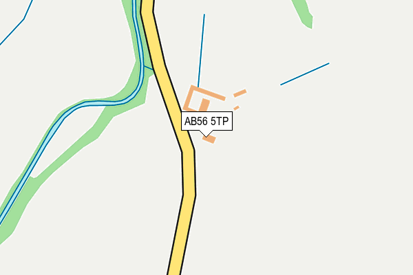 AB56 5TP map - OS OpenMap – Local (Ordnance Survey) AB56 5TP map - OS OpenMap – Local (Ordnance Survey)