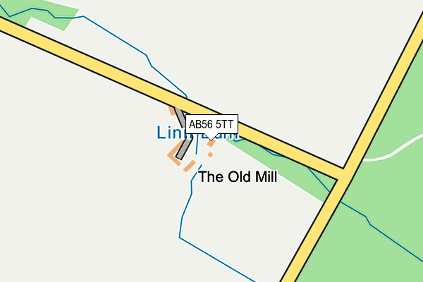 AB56 5TT map - OS OpenMap – Local (Ordnance Survey) AB56 5TT map - OS OpenMap – Local (Ordnance Survey)