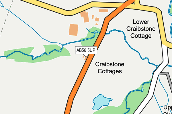 AB56 5UP map - OS OpenMap – Local (Ordnance Survey) AB56 5UP map - OS OpenMap – Local (Ordnance Survey)