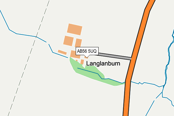 AB56 5UQ map - OS OpenMap – Local (Ordnance Survey) AB56 5UQ map - OS OpenMap – Local (Ordnance Survey)