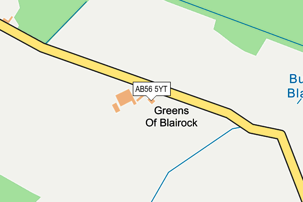 AB56 5YT map - OS OpenMap – Local (Ordnance Survey) AB56 5YT map - OS OpenMap – Local (Ordnance Survey)