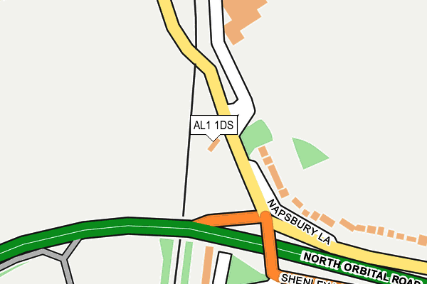 AL1 1DS map - OS OpenMap – Local (Ordnance Survey) AL1 1DS map - OS OpenMap – Local (Ordnance Survey)