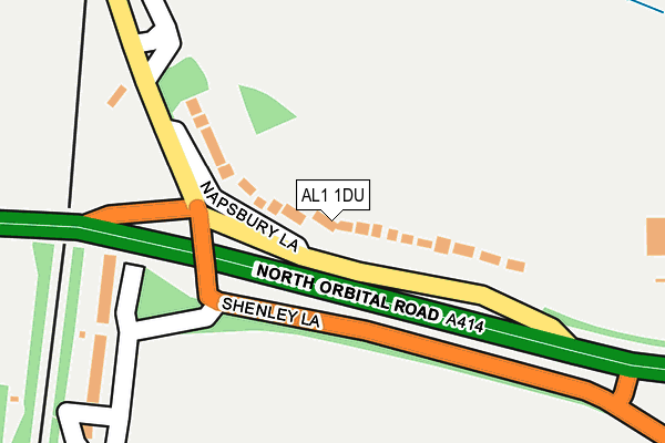AL1 1DU map - OS OpenMap – Local (Ordnance Survey) AL1 1DU map - OS OpenMap – Local (Ordnance Survey)