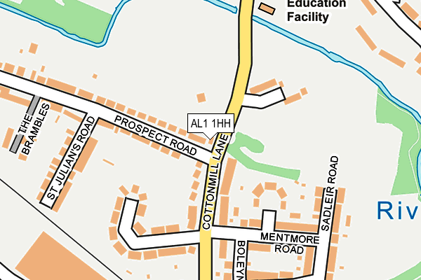 AL1 1HH map - OS OpenMap – Local (Ordnance Survey) AL1 1HH map - OS OpenMap – Local (Ordnance Survey)