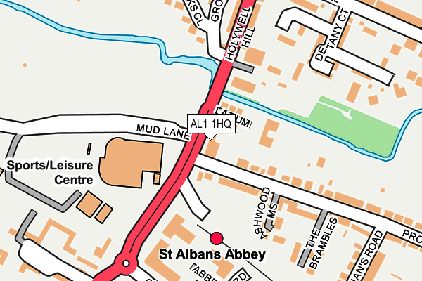 AL1 1HQ map - OS OpenMap – Local (Ordnance Survey) AL1 1HQ map - OS OpenMap – Local (Ordnance Survey)