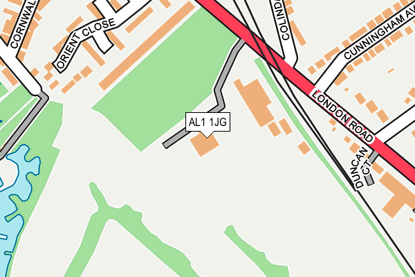 AL1 1JG map - OS OpenMap – Local (Ordnance Survey) AL1 1JG map - OS OpenMap – Local (Ordnance Survey)