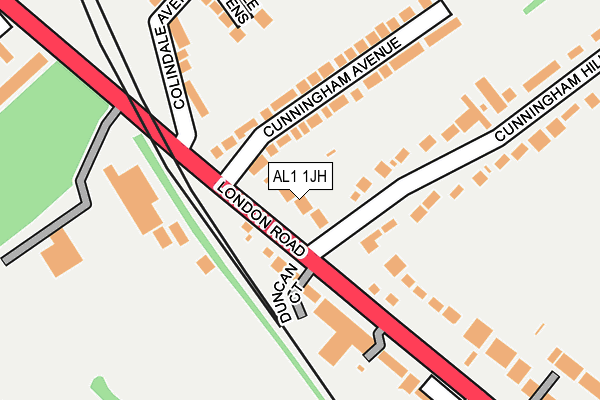 AL1 1JH map - OS OpenMap – Local (Ordnance Survey) AL1 1JH map - OS OpenMap – Local (Ordnance Survey)