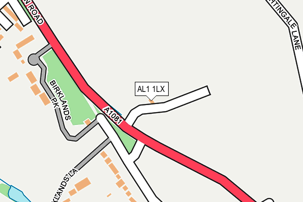AL1 1LX map - OS OpenMap – Local (Ordnance Survey) AL1 1LX map - OS OpenMap – Local (Ordnance Survey)