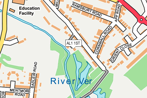 AL1 1ST map - OS OpenMap – Local (Ordnance Survey) AL1 1ST map - OS OpenMap – Local (Ordnance Survey)