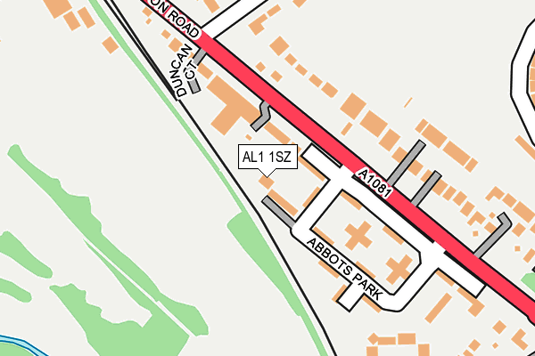 AL1 1SZ map - OS OpenMap – Local (Ordnance Survey) AL1 1SZ map - OS OpenMap – Local (Ordnance Survey)
