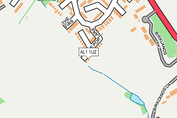 AL1 1UZ map - OS OpenMap – Local (Ordnance Survey) AL1 1UZ map - OS OpenMap – Local (Ordnance Survey)