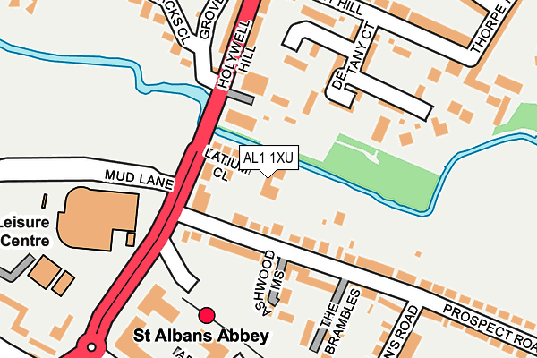 AL1 1XU map - OS OpenMap – Local (Ordnance Survey) AL1 1XU map - OS OpenMap – Local (Ordnance Survey)