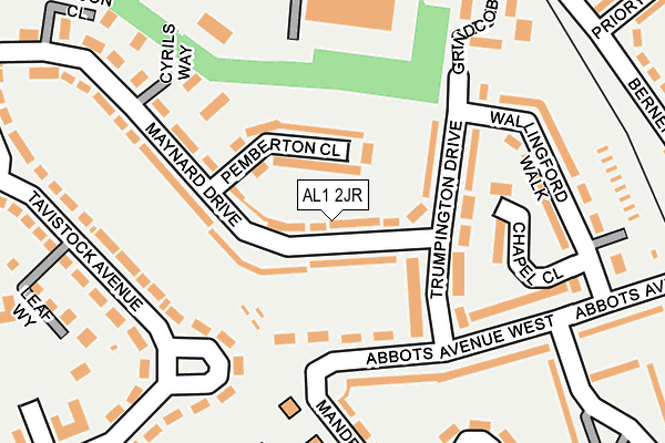 AL1 2JR map - OS OpenMap – Local (Ordnance Survey) AL1 2JR map - OS OpenMap – Local (Ordnance Survey)