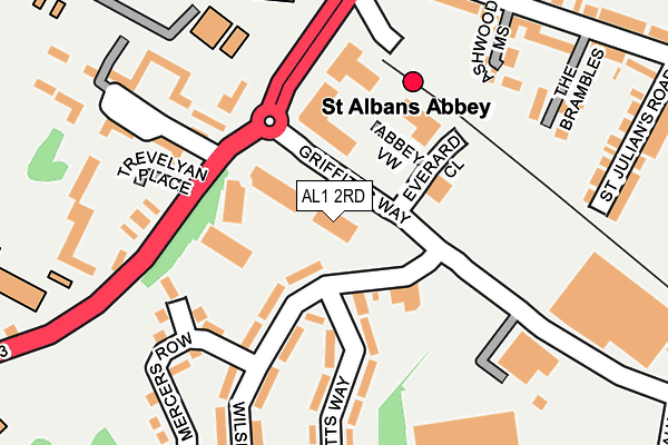 AL1 2RD map - OS OpenMap – Local (Ordnance Survey) AL1 2RD map - OS OpenMap – Local (Ordnance Survey)