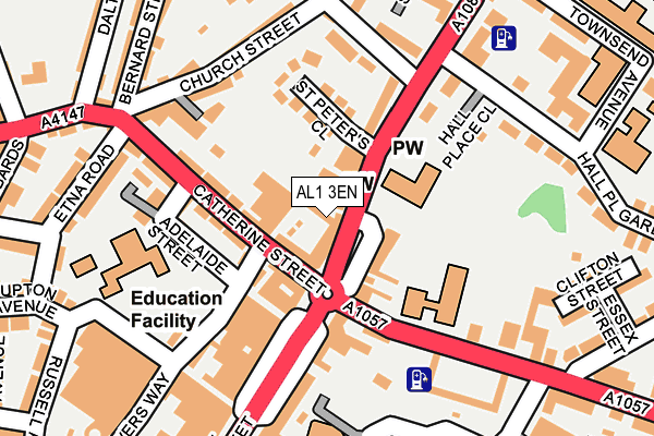 AL1 3EN map - OS OpenMap – Local (Ordnance Survey) AL1 3EN map - OS OpenMap – Local (Ordnance Survey)