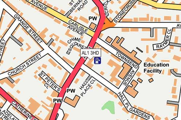 AL1 3HD map - OS OpenMap – Local (Ordnance Survey) AL1 3HD map - OS OpenMap – Local (Ordnance Survey)