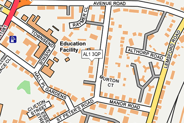 AL1 3QP map - OS OpenMap – Local (Ordnance Survey) AL1 3QP map - OS OpenMap – Local (Ordnance Survey)