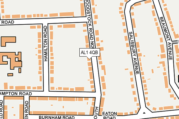 AL1 4QB map - OS OpenMap – Local (Ordnance Survey) AL1 4QB map - OS OpenMap – Local (Ordnance Survey)